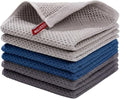 Microfiber Kitchen Towels, 6 Pack, 12 x 12 Inch, Ultra Absorbent