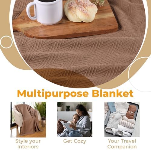 Superior Metro 100% Cotton Blanket, Perfect for Bedroom, Living Room