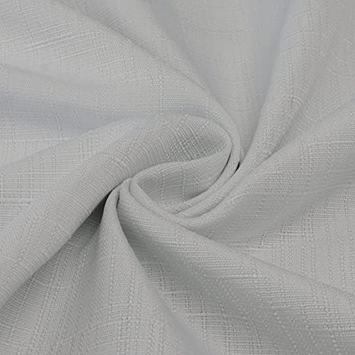 Diraysid 100% Blackout Curtains Light Grey Linen Curtains for Bedroom