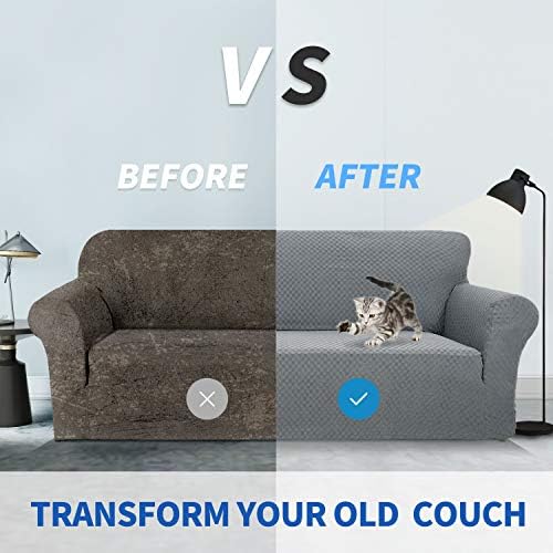 ZNSAYOTX 1 Piece Jacquard Couch Covers for 3 Cushion Couch Living Room