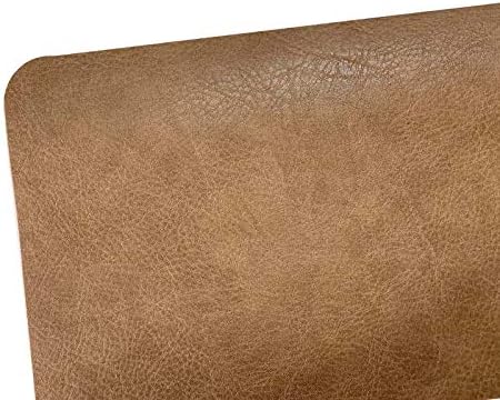 Faux Leather Placemat Table Mats Set of 6 Brown Heat Resistant
