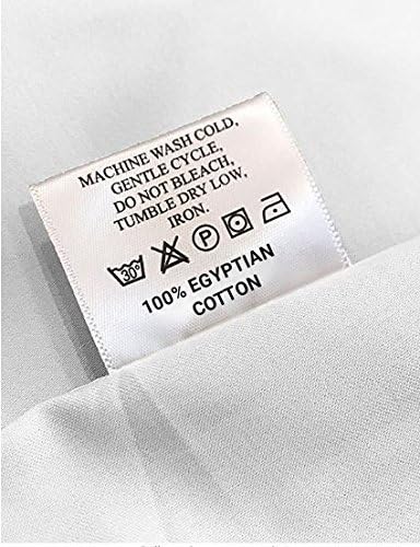 600 TC 3pc Duvet Cover Set with Zipper Closer Natural Egyptian Cotton