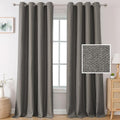 H.VERSAILTEX Linen Blackout Curtains Primitive Textured Linen Blackout
