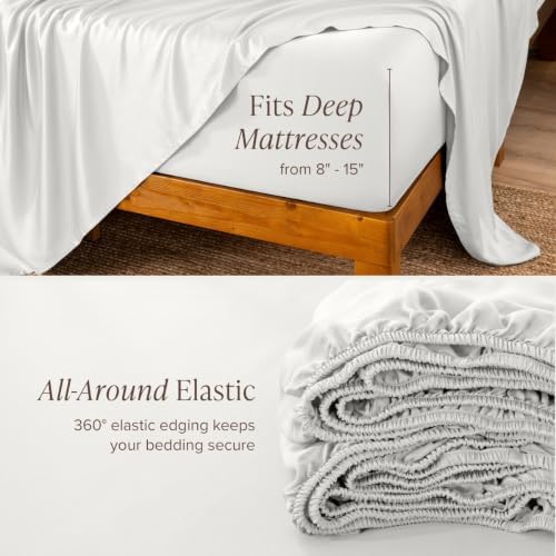 Bare Home 100% Rayon Made from Bamboo Luxury Full Sheet Set - 4 Piece