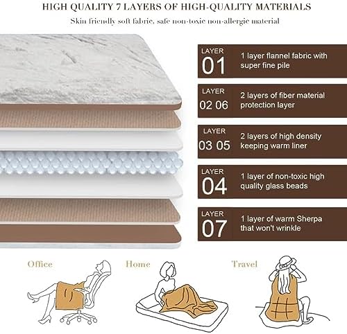 Alomidds Weighted Blanket for Adults, 12lb Twin Size Weighted