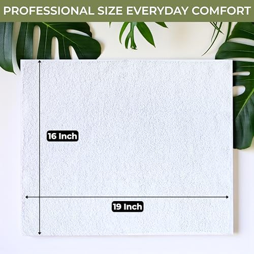 White Cotton Bar Towels for Kitchen - Rags for Bartenders - Bulk