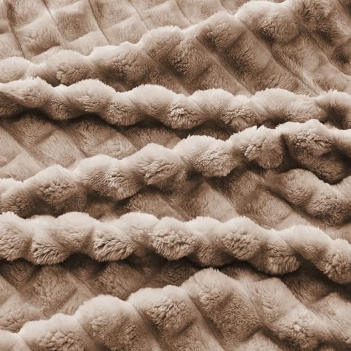 FY FIBER HOUSE Bed Blanket for Couch Soft Warm Fuzzy King Size