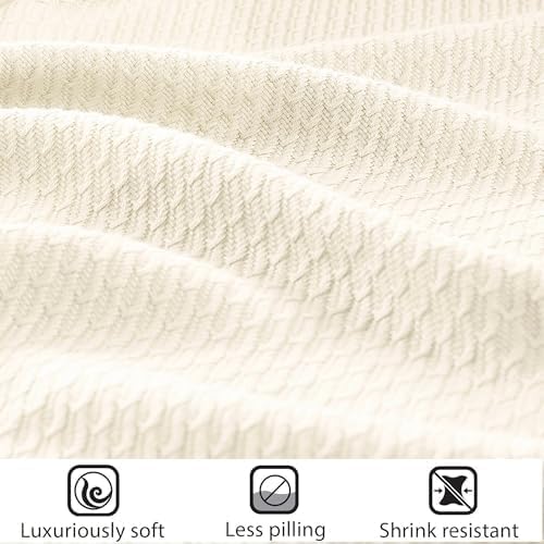 Madison Park 100% Egyptian Cotton King Size Bed Blanket for Summer