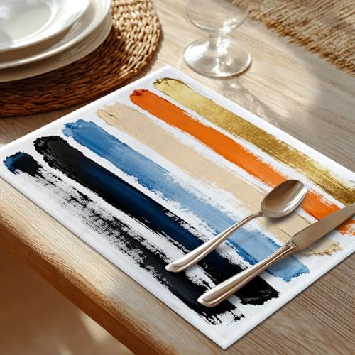Shrahala Summer Autumn Gray Hipster Set of 8 12 X 18 Inch Linen