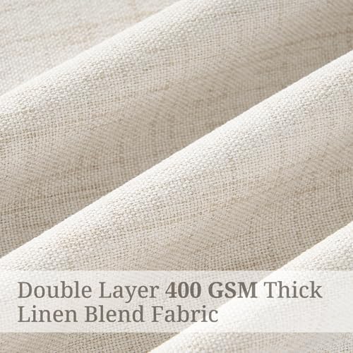 Black Out Living Room Boho Curtains 63 Inch Long 2 Panels Set,Pinch