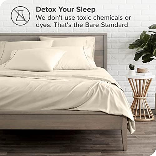Soft 5 Piece Bed Sheets Split King Bed Sheet Set 18 Inches Deep Pocket