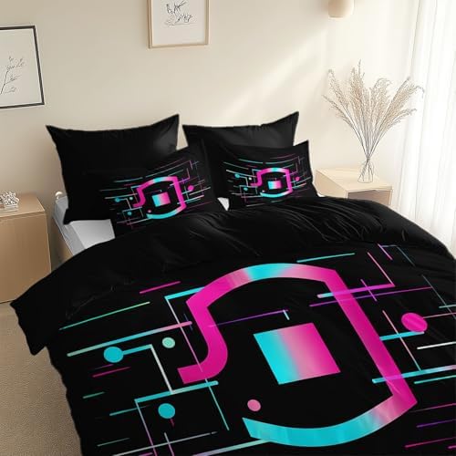 Duvet Cover Queen Size, Reversible King Duvet Cover Set with