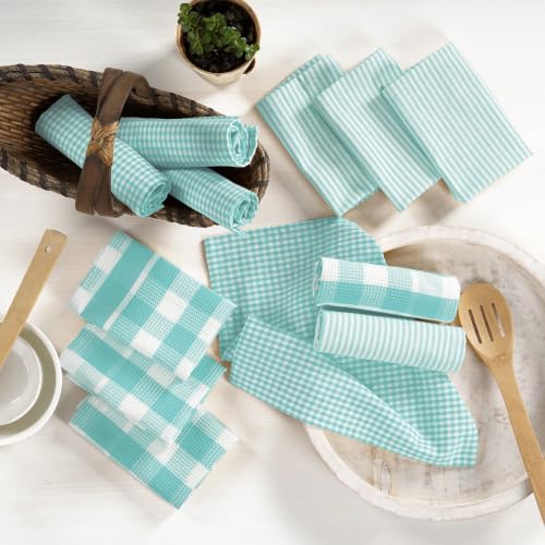 LANE LINEN 100% Cotton Kitchen Dish Cloths, Ultra Soft Absorbent Quick