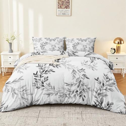 Duvet Cover King 102" x 87" Size - Reversible Minimalist Retro