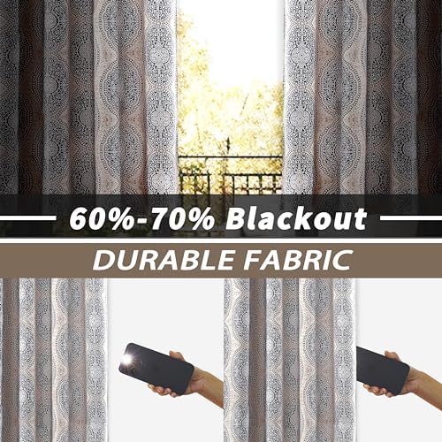 DriftAway Curtains for Bedroom Room Darkening Curtain 63 Inch