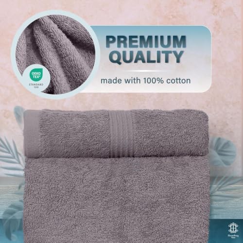 Luxe 2-Piece Bath Towel Set – Large Soft Cotton Towels, Absorbent