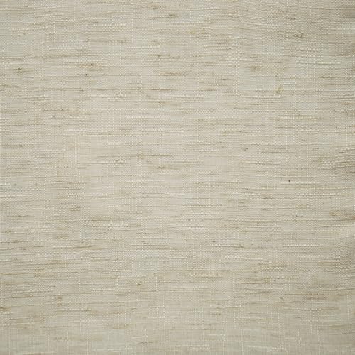 No. 918 Amalfi Linen Blend Semi-Sheer Rod Pocket Curtain Panel, Ivory