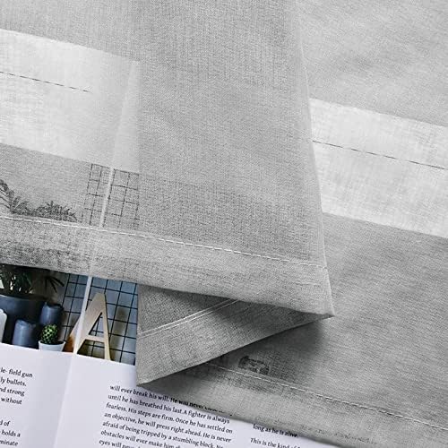 Beydodo Sheer Curtains 63 Inch Length 2 Panels Set, Curtains for