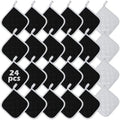 24 Pcs Pot Holders Bulk for Kitchen Heat Resistant, 7 x 7 Inch Cotton