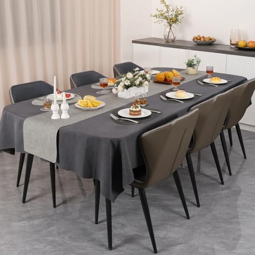 Faux Leather Placemats Set of 4, Dual Sided with Drink Coasters