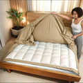 3 Sided Zipper Duvet Cover Microfiber 3 PCS King Size (90"x104") Taupe