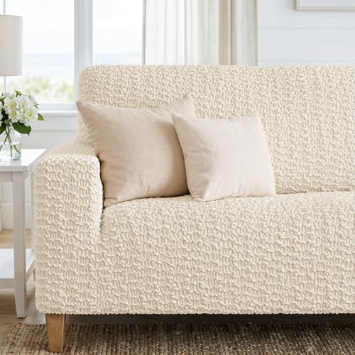 PAULATO Stretch Sofa Slipcovers – Soft Elastic Fabric Couch Cover for