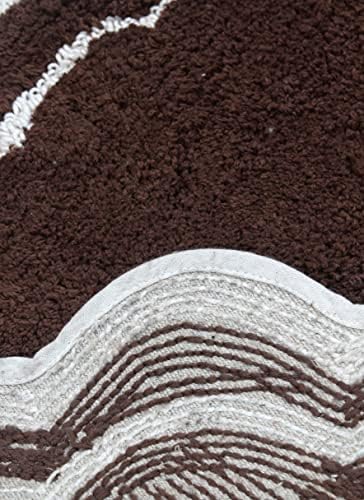Home Weavers Allure Collection 100% Cotton Tufted Bathroom Rug, Soft