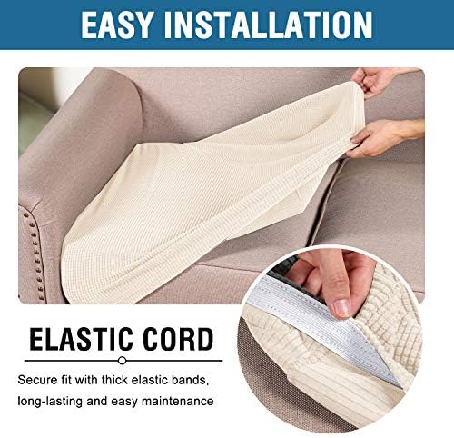 H.VERSAILTEX Super Stretch Individual Seat Sofa Covers Couch Slipcover
