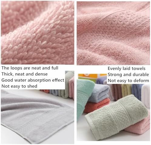 Bath Towels for Bathroom Set, 100% Cotton Ultra Soft Absorbent Quick