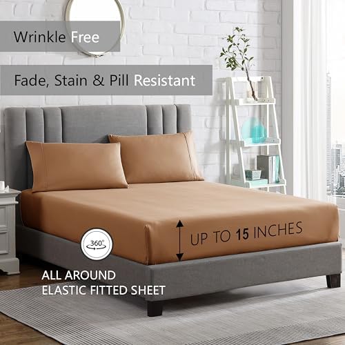 American Home Collection Queen Sheet Set - Ultra-Soft Microfiber