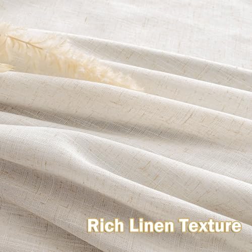 MYSKY HOME Linen Pinch Pleated 100% Blackout Curtains 40x90,2 Panels