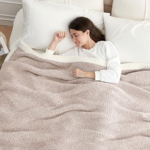 Snuggle Sac Queen Size Bedding Blanket Taupe,Super Soft Warm