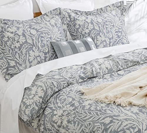 DAUAOTO Duvet Cover Queen Size Set - 90"X90" Duvet Cover + 2 Shams