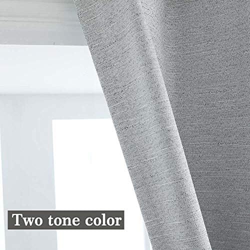 North Hills Double Tone Color Jacquard Textured Weave Curtains