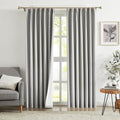 Randall Linen Textued 100% Blackout Curtain for Living