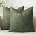 AELS Decorative Throw Pillow Covers 22x22, Set of 2, Soft Textured