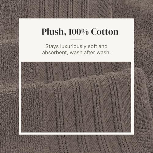 Modern Threads 6 Piece Bath Towel Set – Bathroom Towel Set with 2 Bath