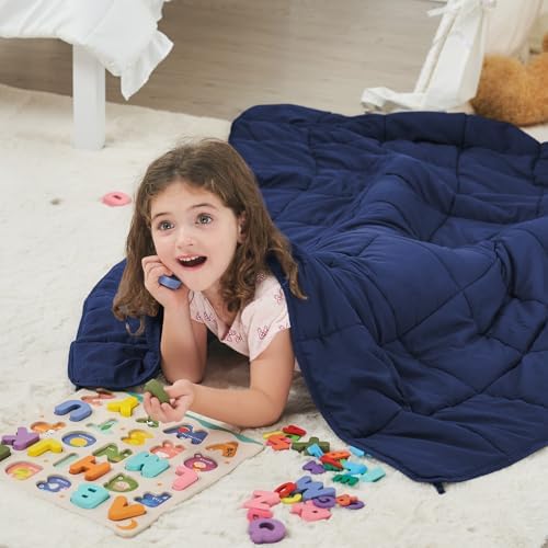 Weighted Blanket 10lbs, 40"x60", Twin Size Cooling Heavy Throw Blanket