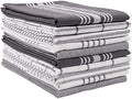 KAF Home Soho Kitchen Dish Towels - Set of 10, 18 x 28 Inch (Charcoal)