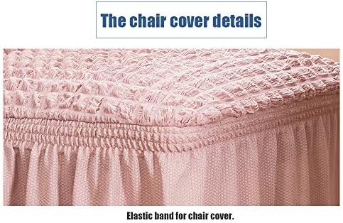 Dorm Chair Cover, Dining Chair Slipcover Stretch Washable with Skirt