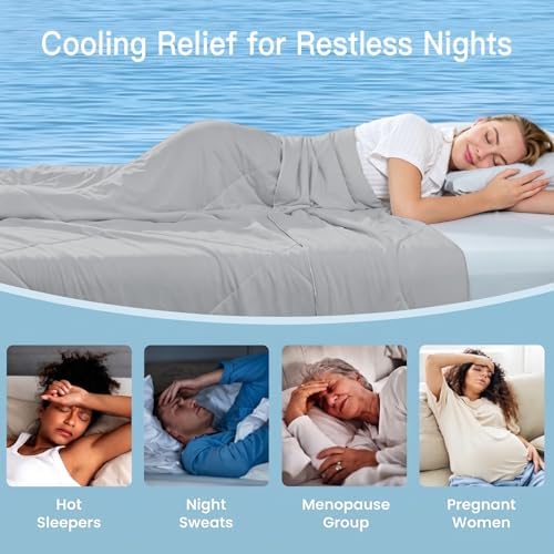 Quataly Cooling Comforter Set with Sheets&Pillowcases,Cooling Blanket