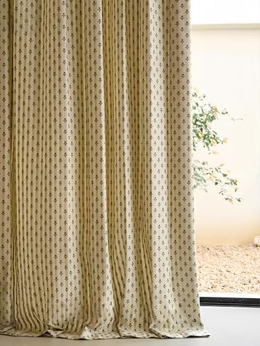 Blackout Curtains 72 Inch Length 1 Panel Floral Jacquard Curtain
