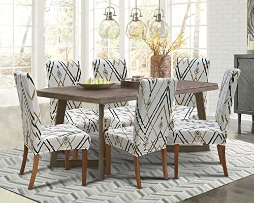 SPRINGRICO Chair Covers for Dining Room Set of 4, Stretch Dining Chair