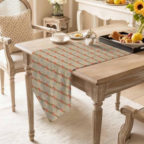 Farmhouse Barn Table Runner 108 inches Long Rustic Minimalist Harvest