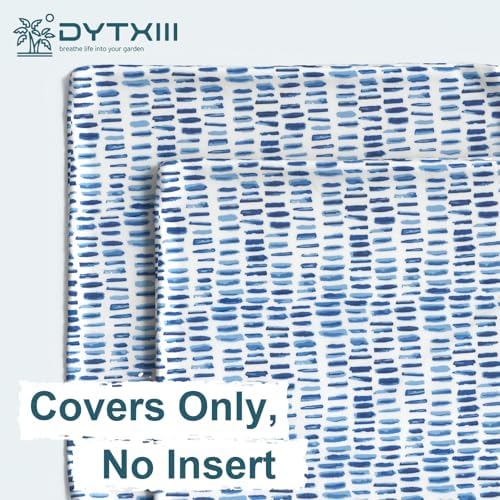 DYTXIII Pack of 2 Outdoor Waterproof Pillow Covers ONLY, 18"x18"