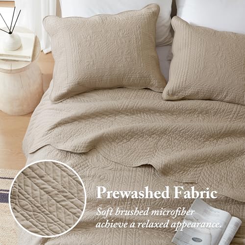 Madison Park Cottage Cotton Coverlet Set, 3-Piece King/Cal King Quilt