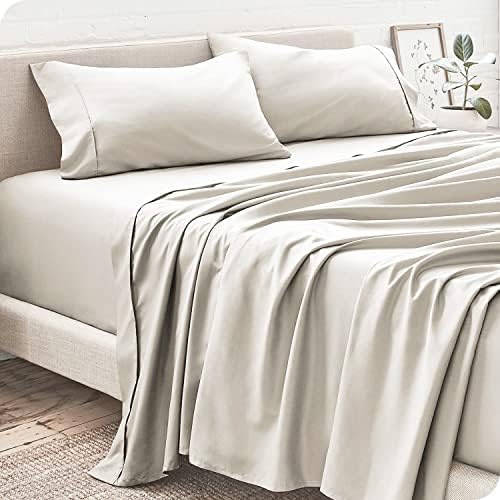 Microfiber 4pcs Sheet Set 1 Flat Sheet, 1 Fitted Sheet with 18 Inch