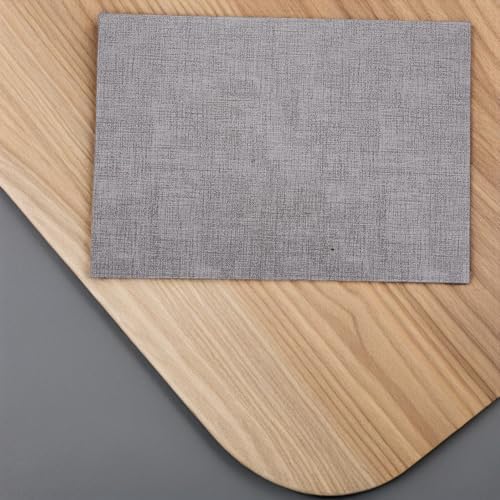 6 Piece Faux Leather Placemats for Dining Tables, Waterproof
