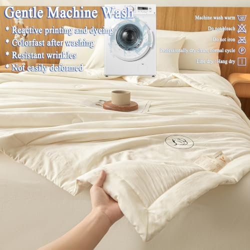 Summer Quilt Cooling Blanket with Premium Cotton Fill - Ideal for Hot