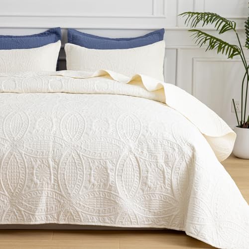 SheRest King Quilt Bedding Set - Soft Breathable Bed Quilt, Modern